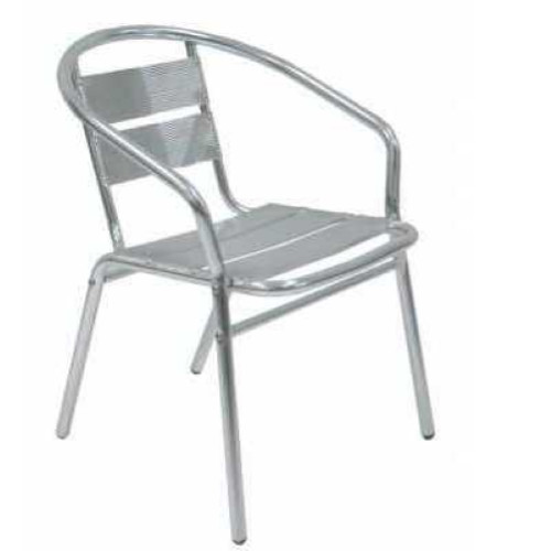 Sedia alluminio con - , braccioli