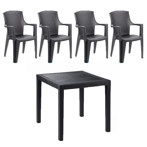 Tavolo giardino con sedie - con,